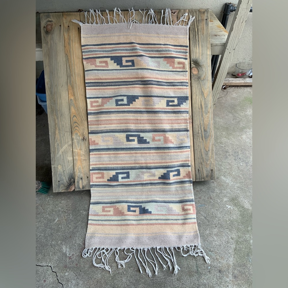 Vintage ASIS cotton/wool southwestern weaving.